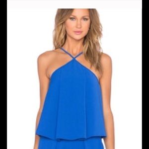 Sexy Blue Halter Top